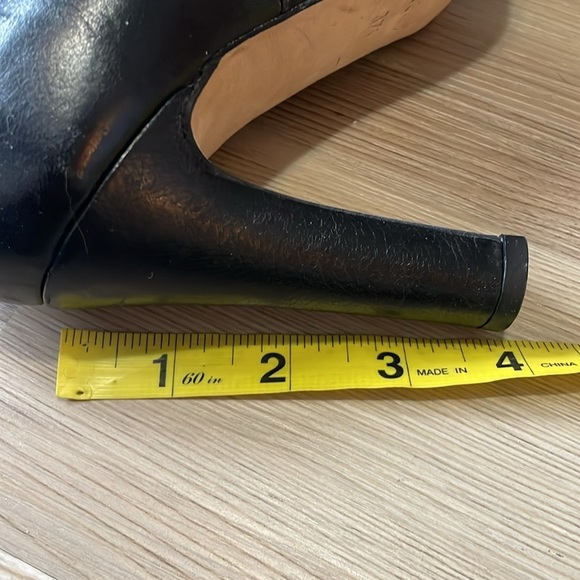 Taryn Rose Italian designer leather heels Ankle strap Black Euro size 37.5 US 7 - Picture 10 of 12